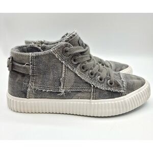 Blowfish Malibu Low Top Sneakers Womens Camo Distressed Buckle Zip Grunge Skater